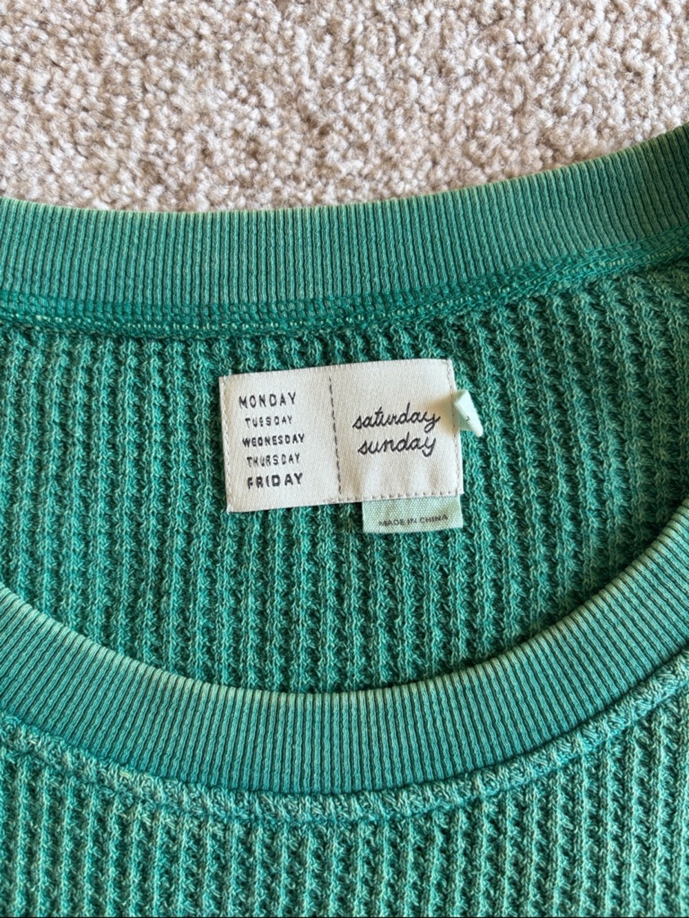 Saturday Sunday Alaina Thermal Knot Top - Picture 2 of 4